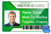 Visitor ID Cards Maker for Mac design visitor ID Cards and gate pass ...